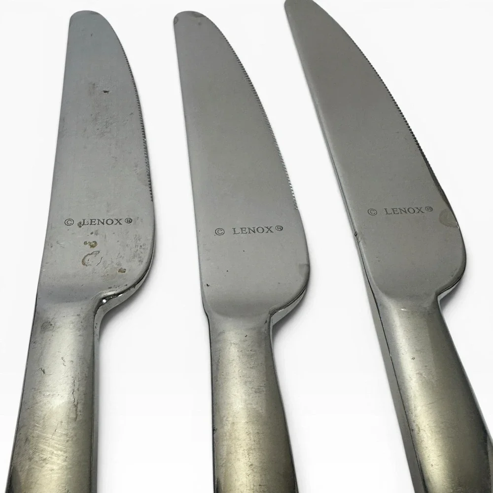 16pc Lenox Tin Can Alley Flatware 18/8 Stainless Steel Modern Pattern - Read